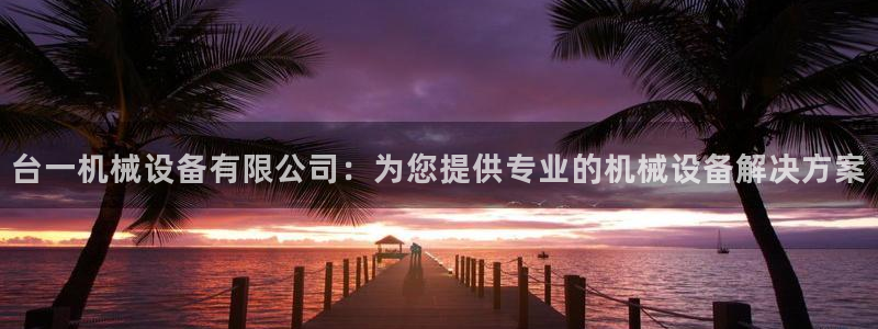 杏盛平台：台一机械设备有限公司：为您提供专业的机械设备解决方案