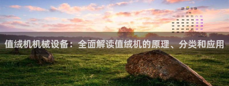 杏盛主管：值绒机机械设备：全面解读值绒机的原理、分类和应用