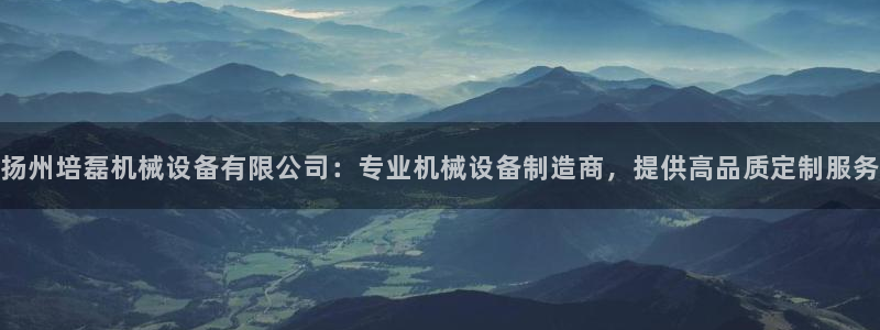 杏盛官网登录：扬州培磊机械设备有限公司：专业机械设备制造商，提供高品质定制服务