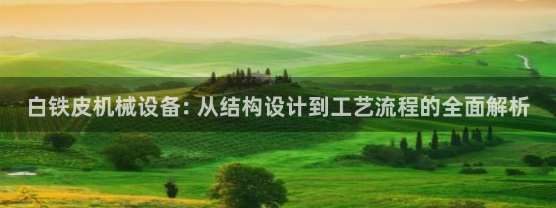 杏盛平台代理：白铁皮机械设备: 从结构设计到工艺流程的全面解析