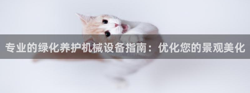 杏盛平台：专业的绿化养护机械设备指南：优化您的景观美化