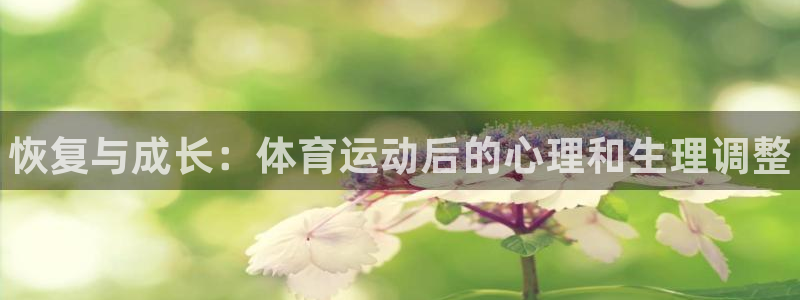 风速体育app下载安装最新版本：恢复与成长：体育运动后的心理和生理调整