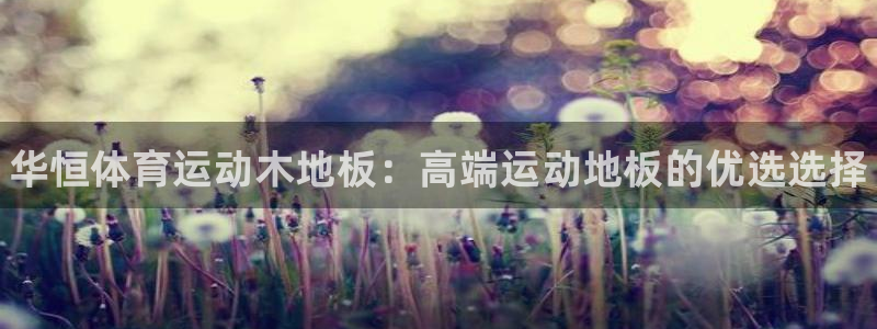 风速体育nba直播：华恒体育运动木地板：高端运动地板的优选选择