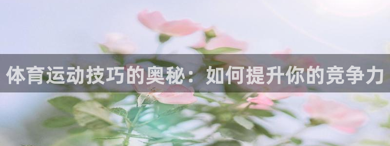 风速体育app下载安装最新版本：体育运动技巧的奥秘：如何提升你的竞争力