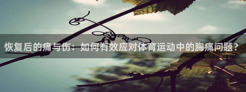 风速体育app下载官网最新版：恢复后的痛与伤：如何有效应对体育运动中的胸痛问题？
